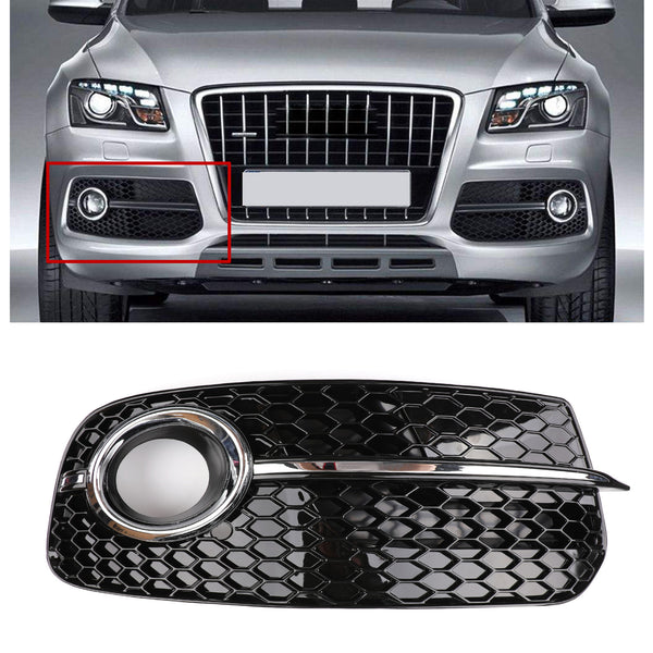 2013-2016 Audi Q5 Standard Version ABS Front Fog Lamp Lower Grille Grill Cover Kit Generic