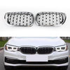 Black & Chrome Diamond Grille For 2002-2005 BMW E46 Saloon/Touring Facelift 4Dr Generic